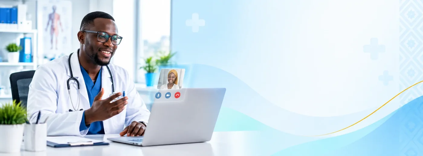 Professionnel de santé proposant une téléconsultation